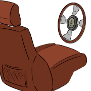 driver's seat dirver's seat